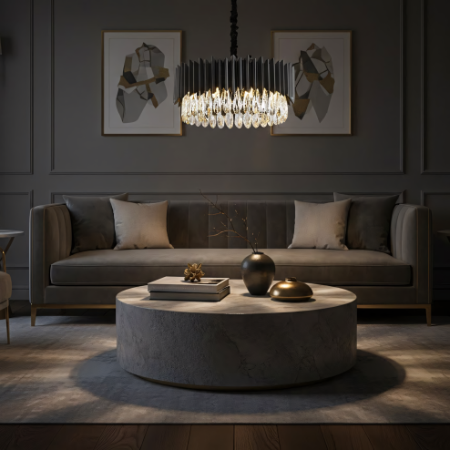 CEILING LAMP CHANDELIER TOOLIGHT APP1657-8CP BLACK