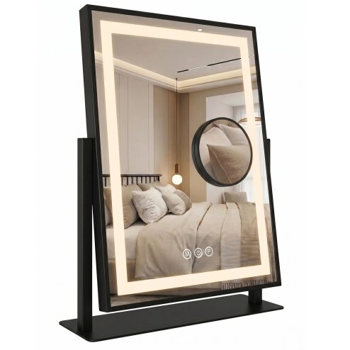 Mirror Rea Lumi 30X40 Led Black