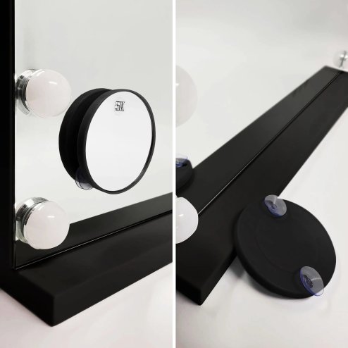 Mirror Rea Hollywood Led Black