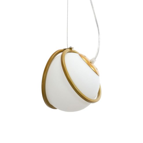 Pendant Lamp TOOLIGHT APP1088-1CP Gold White Ball 1-light point E27 14x14x16-106cm