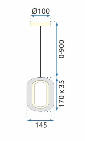 CEILING LAMP CHANDELIER TOOLIGHT LED G114-1CP GOLD