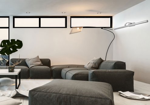 Bathroom Wall LED Light TOOLIGHT APP367-1W Chrome 15W 106cm