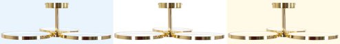 Pendant LED Lamp TOOLIGHT APP993-C Gold + remote control 3-light points 70W 63x66x24cm
