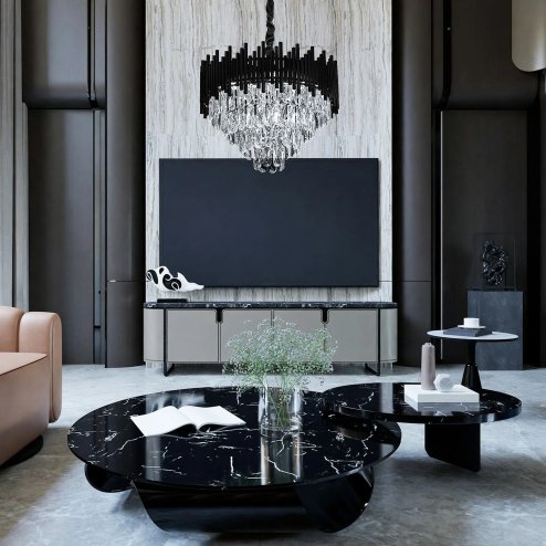 CEILING LAMP CHANDELIER TOOLIGHT G063-CP 50cm BLACK