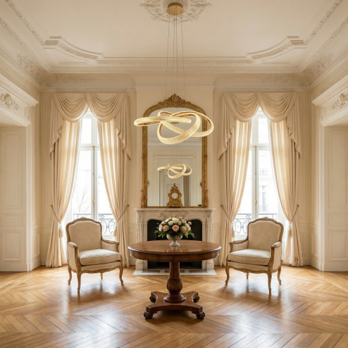 CEILING LAMP CHANDELIER REA G153-CP GOLD GOLD PLAFON