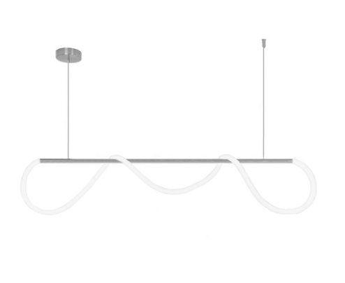 Pendant LED Lamp TOOLIGHT APP855-CP LONG Chrome 1-light point 60W 120x26cm