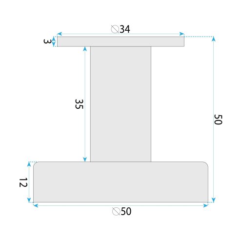 BATHROOM HANGER REA 6606A MODERN BRUSH STEEL