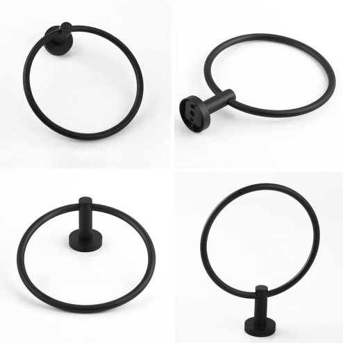Bathroom hanger REA Black MIST 05