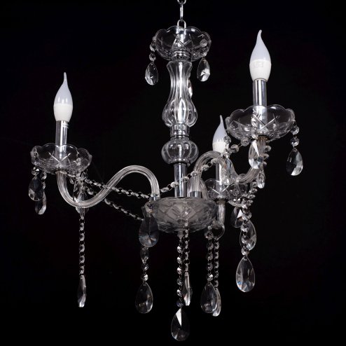 Chandelier Toolight 300752 Crystal Chrome 3-light points E14 60x60x58cm