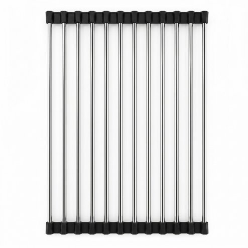 Roll-Up Dish Drying Rack For Sink Rea P12298 Black