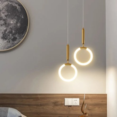 LED PENDANT LAMP TOOLIGHT LHJ058-CP1 4 BRUSHED GOLD
