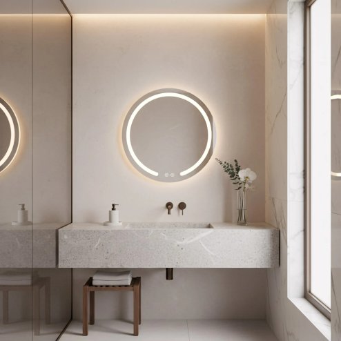 MIRROR REA MODERN 60 LED TRANSPARENT