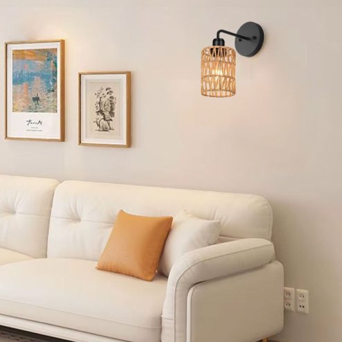 WALL LAMP TOOLIGHT APP1623-1W BOHO BEIGE BLACK