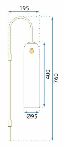 Wall Light Toolight APP664-1W E27 gold