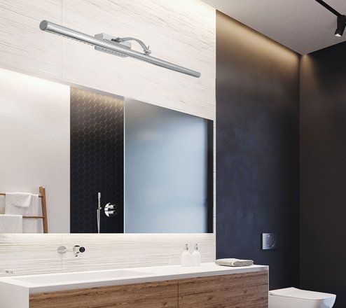 Bathroom Wall LED Light TOOLIGHT APP366-1W Chrome 9W 70cm