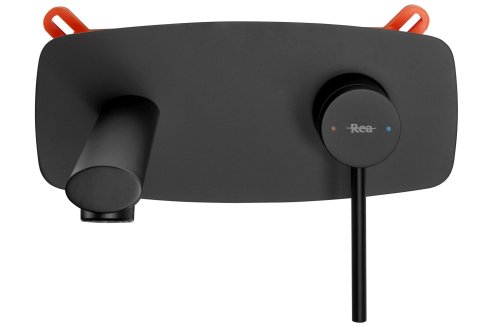 Concealed Basin Faucet REA Oval Black + Box