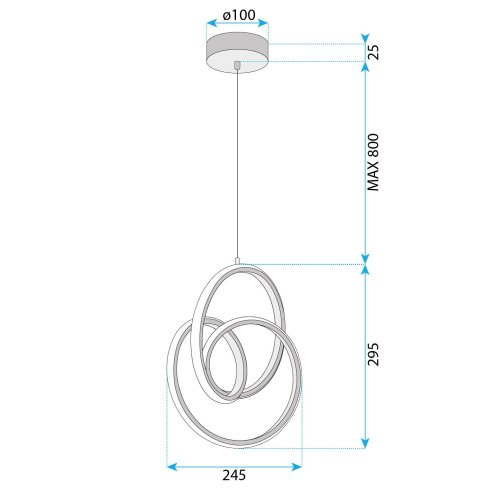 CEILING LAMP CHANDELIER TOOLIGHT G076-1CP GOLD