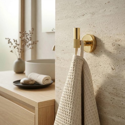 Bathroom Hanger Rea 6606 Modern Gold