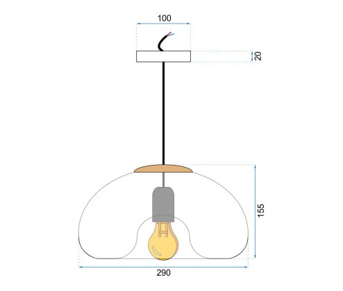 Lamp APP323-1CP GOLD