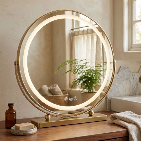 Mirror Rea Make-Up Led Gold