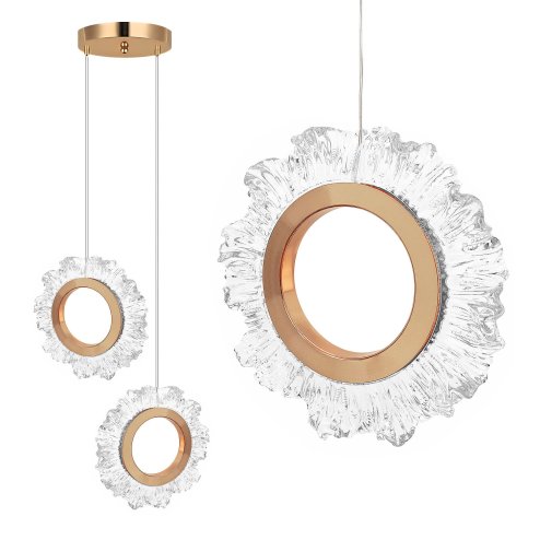LED PENDANT LAMP TOOLIGHT LHJ103-2CP 18 GOLD, ROSE GOLD