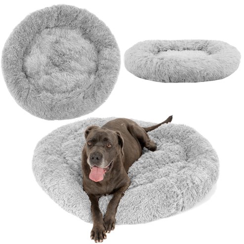 PET BED TUTUMI DONUT PJ-014 100CM LIGHT GREY