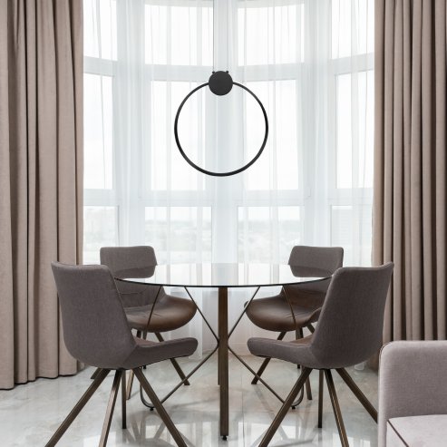 Pendant LED Lamp TOOLIGHT APP1395-CP Black 40cm