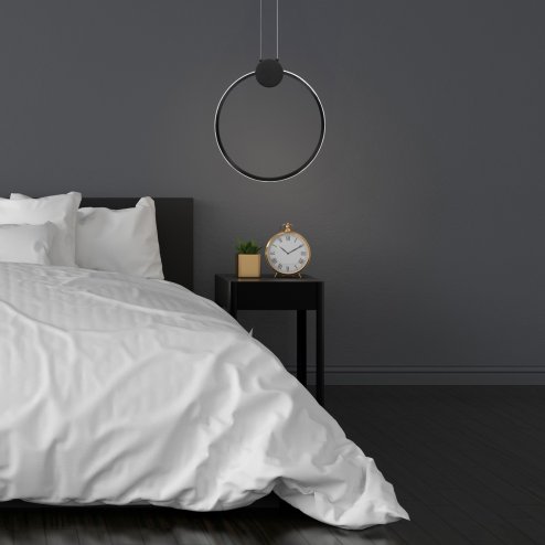 Pendant LED Lamp TOOLIGHT APP1398-CP Black 50cm