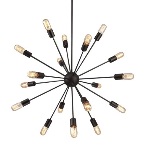 Pendant Lamp TOOLIGHT APP259-18C Black Starfish 18-light points E27 77x77x85cm