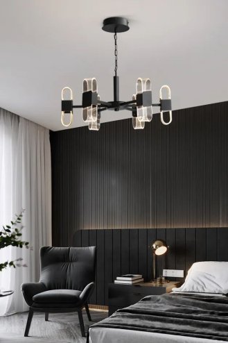 Pendant LED Lamp TOOLIGHT APP770-6C Modern + remote control 6-light points 120 W 70x70x92cm