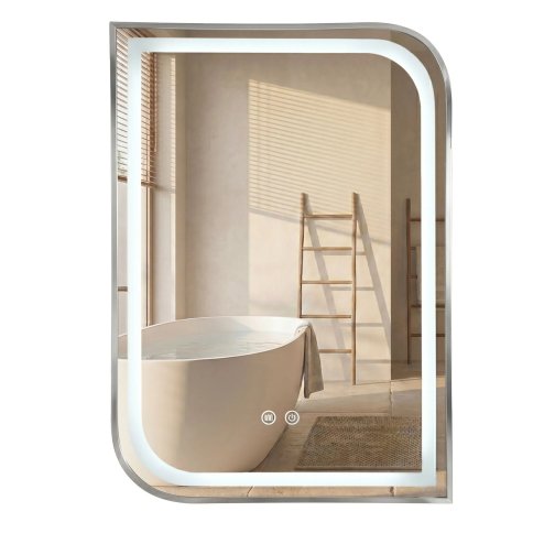 Mirror Rea Zone 80X60 Led Brush Nickel