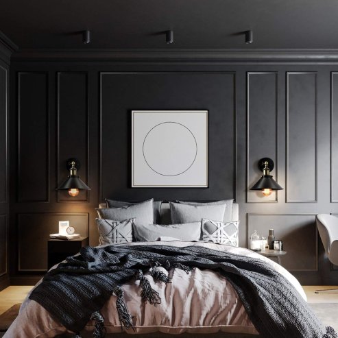 Wall Light Toolight APP184-1W E27 black