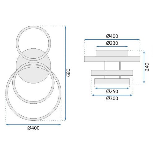 CEILING LAMP TOOLIGHT LED G003-C GOLD