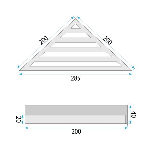 Bathroom Shelf Sf07 Black Matt