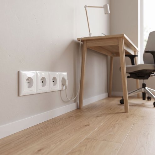 Toolight Quadruple Socket Frame Oste Jnh016-4f White