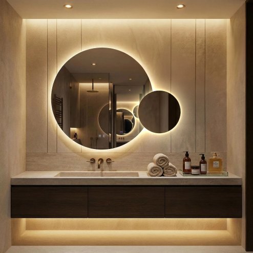 Mirror Rea R-8040 Led Transparent