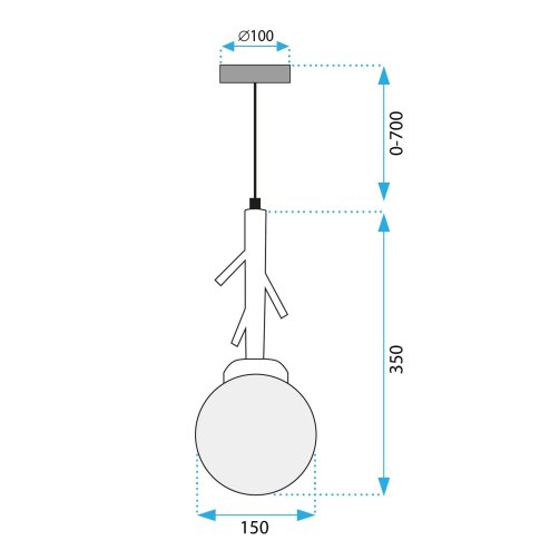 Pendant Lamp TOOLIGHT APP1422-1CP E27