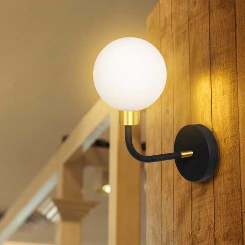 Wall lamp APP1301-1W Black Gold