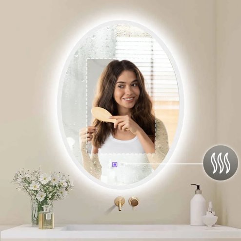 MIRROR TUTUMI LED WWA 60X80CM CHROME