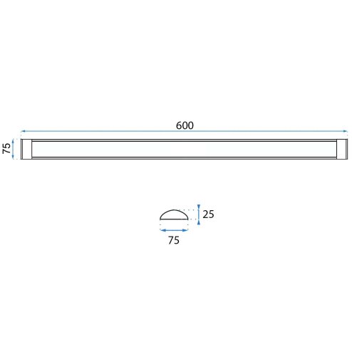 Panel LED 60cm WHITE 18W