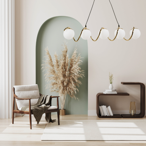 CEILING LAMP CHANDELIER TOOLIGHT APP1780-5CP GOLD
