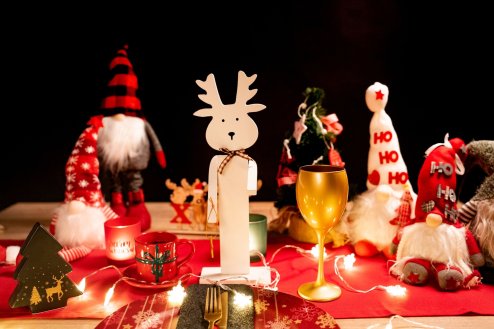 Wooden Christmas Reindeer 35cm 301036