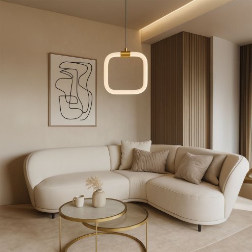LED PENDANT LAMP TOOLIGHT LHJ057-CP1 35 WHITE, GOLD