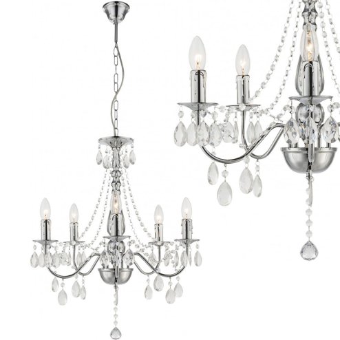 PENDANT CEILING LAMP TOOLIGHT EBT014-5CP CHROME