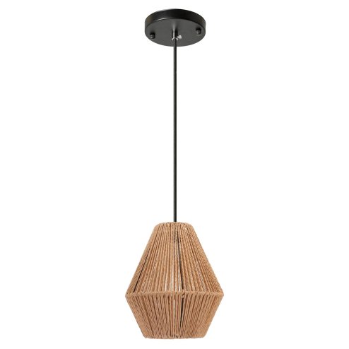 Pendant LED Lamp TOOLIGHT APP1150-1W Brown Black Metal Rope 60W