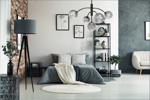 Pendant Lamp TOOLIGHT APP1021-6CP Glass Ball 5-light points G9 48x82x99cm