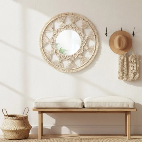 Boho Wall Mirror REA 322050 65cm