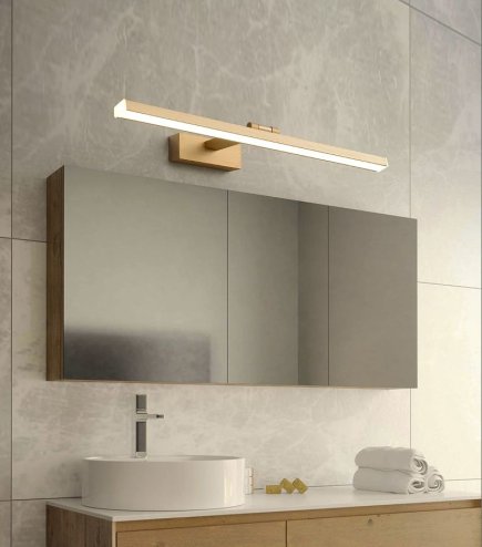 Bathroom Wall LED Light TOOLIGHT APP835-1W LINE 80cm Gold 12W