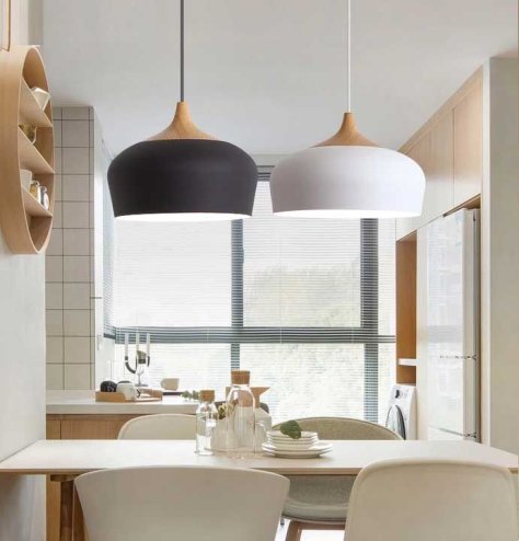Pendant Lamp TOOLIGHT APP183-1CP BARI White Brown Metal E27
