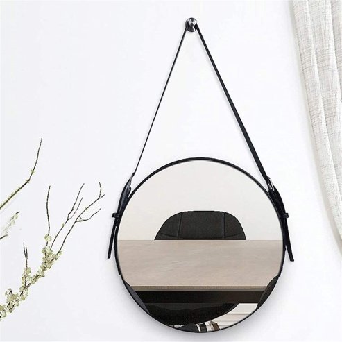 Mirror with Strap REA CFZL-MR060 60cm Black